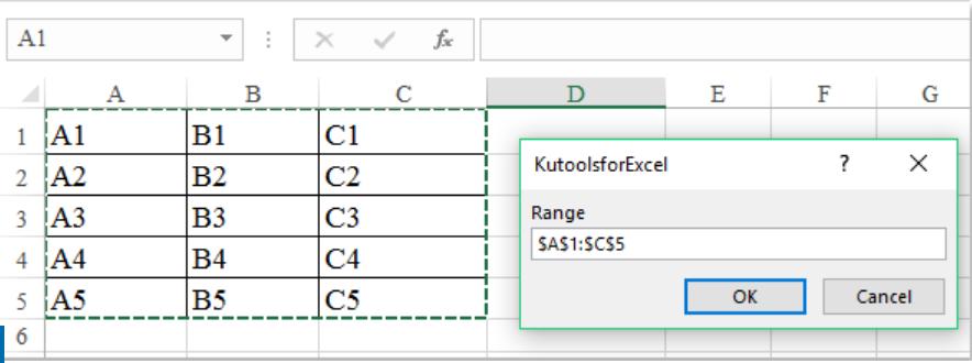 Chọn phạm vi hoạt động VBA